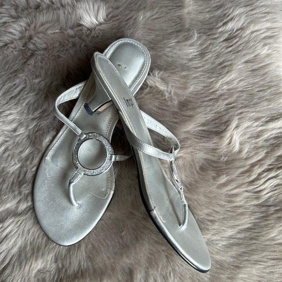 Silver Summer Sandals 👡 - Picture 2 of 3